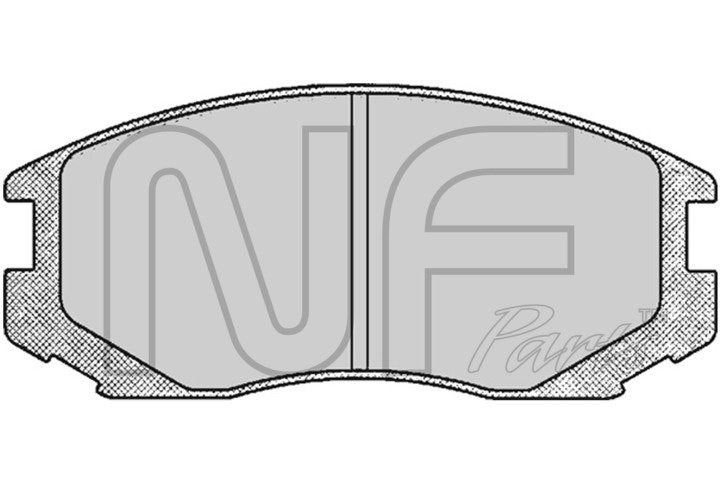 NF PARTS Комплект тормозных колодок, дисковый тормоз NF0016311